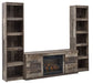 Ashley Express - Derekson 3 - Piece Entertainment Center with Electric Fireplace - Walo Furniture