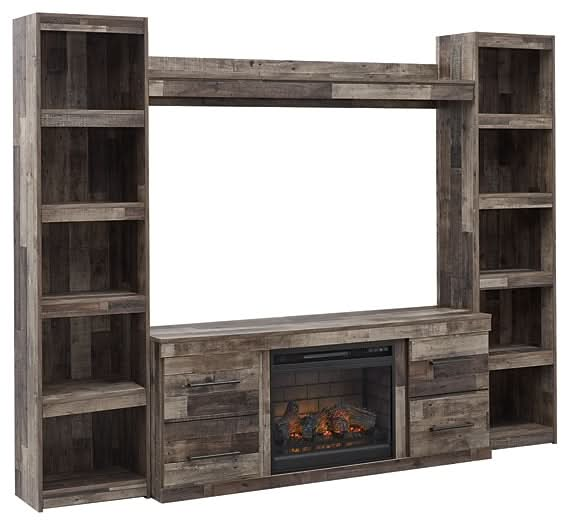 Ashley Express - Derekson 4 - Piece Entertainment Center with Electric Fireplace - Walo Furniture