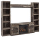 Ashley Express - Derekson 4 - Piece Entertainment Center with Electric Fireplace - Walo Furniture