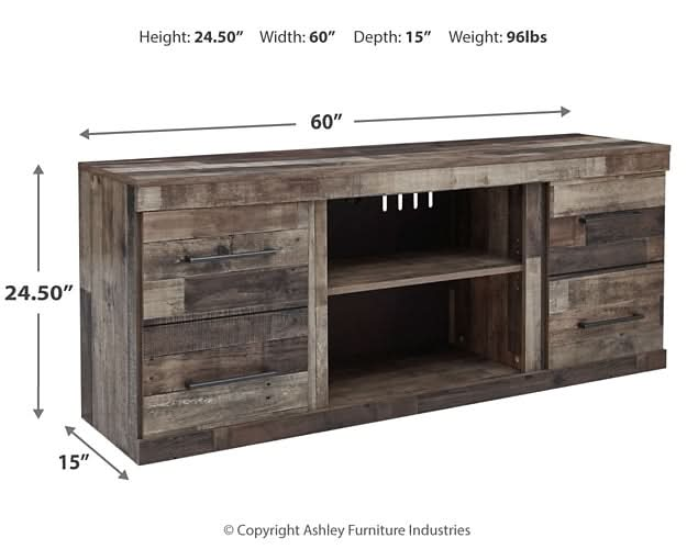 Ashley Express - Derekson LG TV Stand w/Fireplace Option - Walo Furniture