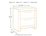 Ashley Express - Derekson Two Drawer Night Stand - Walo Furniture