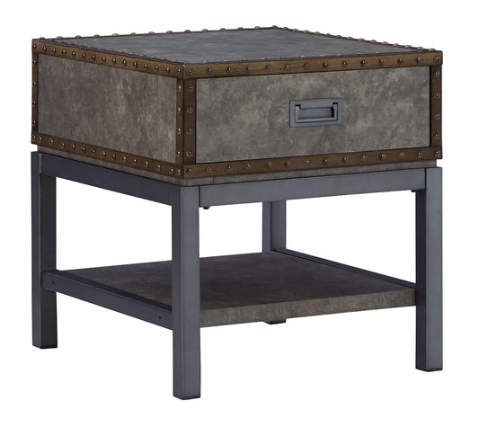 Ashley Express - Derrylin Rectangular End Table - Walo Furniture