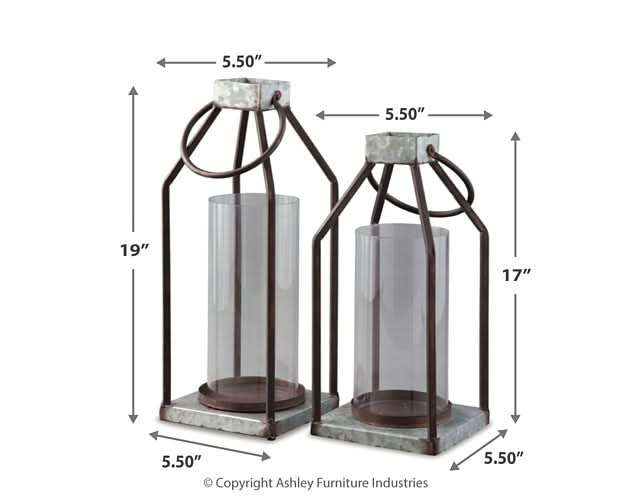 Ashley Express - Diedrick Lantern Set (2/CN) - Walo Furniture