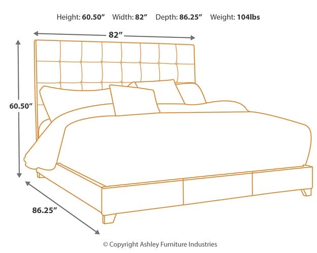 Ashley Express - Dolante Queen Upholstered Bed - Walo Furniture