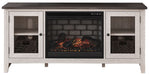 Ashley Express - Dorrinson 60" TV Stand with Electric Fireplace - Walo Furniture