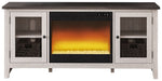 Ashley Express - Dorrinson 60" TV Stand with Electric Fireplace - Walo Furniture