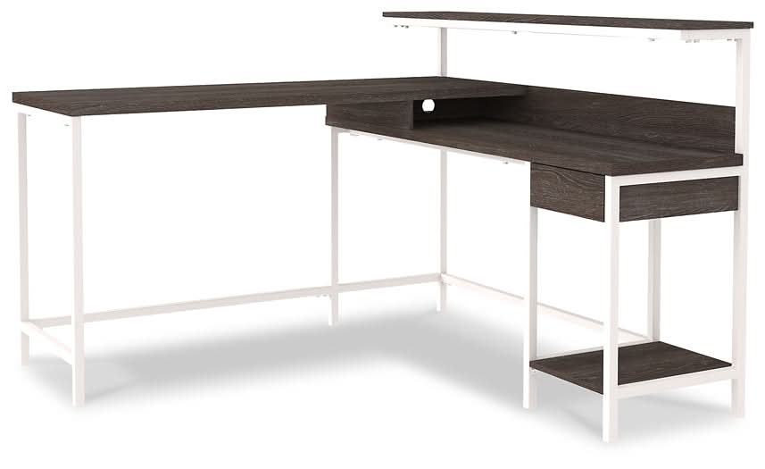 Ashley Express - Dorrinson L - Desk with Storage - Walo Furniture