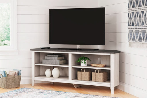 Ashley Express - Dorrinson Medium Corner TV Stand - Walo Furniture