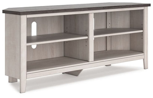 Ashley Express - Dorrinson Medium Corner TV Stand - Walo Furniture