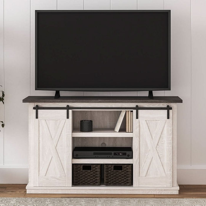 Ashley Express - Dorrinson Medium TV Stand - Walo Furniture