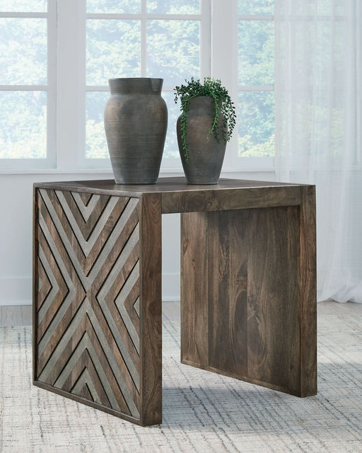 Ashley Express - Dreggan Square End Table - Walo Furniture