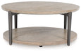 Ashley Express - Dyonton Round Cocktail Table - Walo Furniture