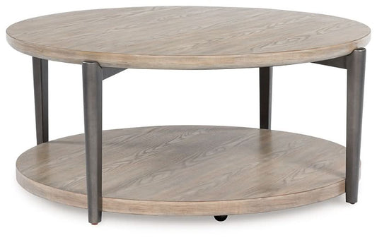 Ashley Express - Dyonton Round Cocktail Table - Walo Furniture