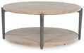 Ashley Express - Dyonton Round Cocktail Table - Walo Furniture