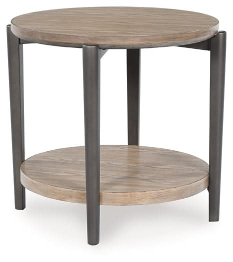 Ashley Express - Dyonton Round End Table - Walo Furniture