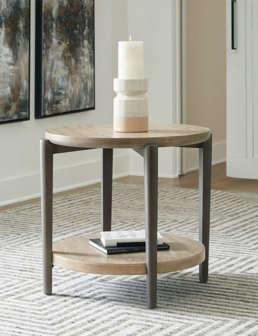 Ashley Express - Dyonton Round End Table - Walo Furniture