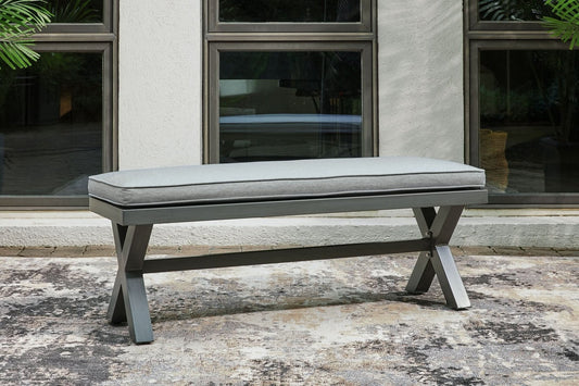 Ashley Express - Elite Park Bench with Cushion - Walo Furniture