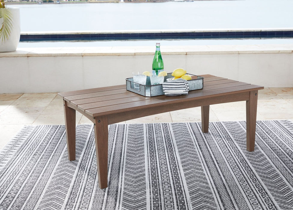 Ashley Express - Emmeline Outdoor Coffee Table with 2 End Tables - Walo Furniture