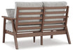 Ashley Express - Emmeline Outdoor Loveseat with Coffee Table - Walo Furniture