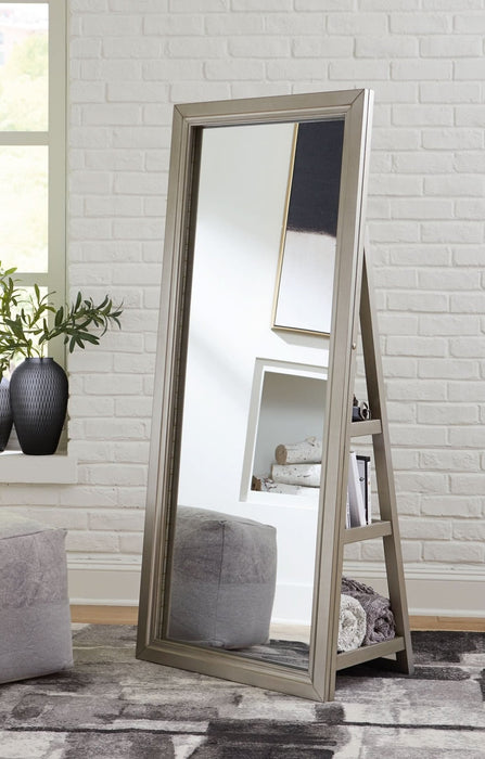 Ashley Express - Evesen Floor Standing Mirror/Storage - Walo Furniture