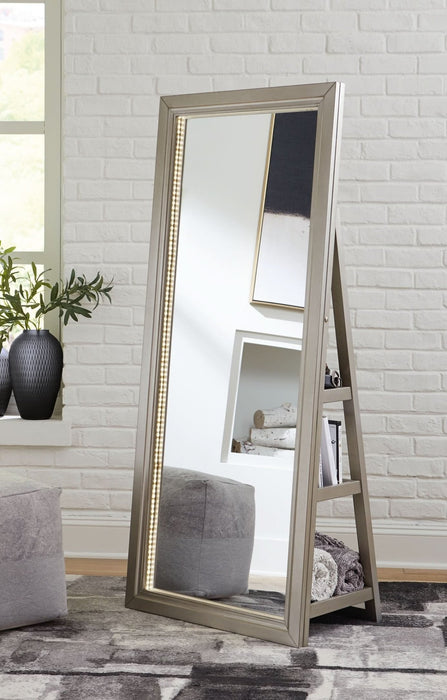 Ashley Express - Evesen Floor Standing Mirror/Storage - Walo Furniture