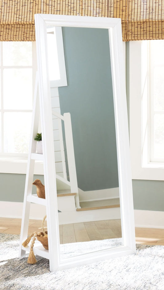 Ashley Express - Evesen Floor Standing Mirror/Storage - Walo Furniture