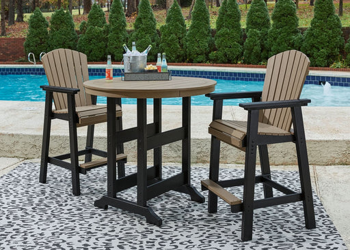 Ashley Express - Fairen Trail Outdoor Bar Table and 2 Barstools - Walo Furniture