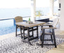 Ashley Express - Fairen Trail Outdoor Counter Height Dining Table and 2 Barstools - Walo Furniture