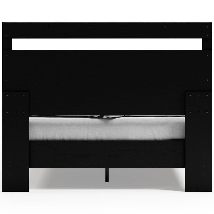 Ashley Express - Finch Queen Panel Headboard with Dresser, Chest and Nightstand - Walo Furniture