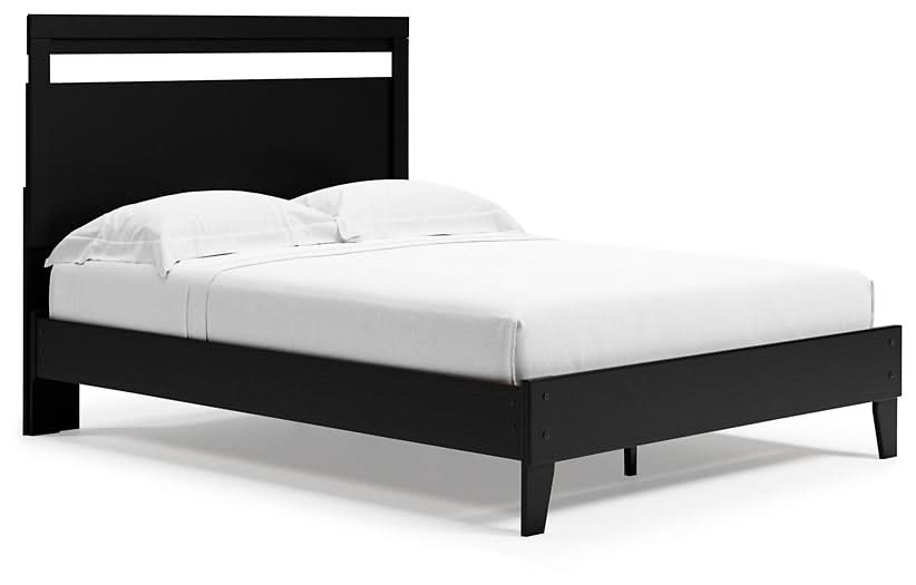 Ashley Express - Finch Queen Panel Platform Bed with Dresser, Chest and Nightstand - Walo Furniture