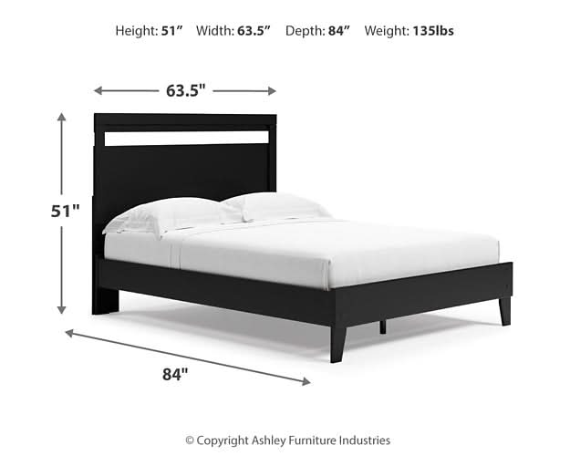 Ashley Express - Finch Queen Panel Platform Bed with Dresser, Chest and Nightstand - Walo Furniture