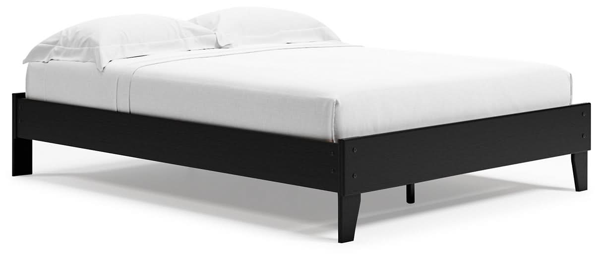 Ashley Express - Finch Queen Platform Bed with Dresser, Chest and Nightstand - Walo Furniture