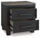 Ashley Express - Foyland Two Drawer Night Stand - Walo Furniture