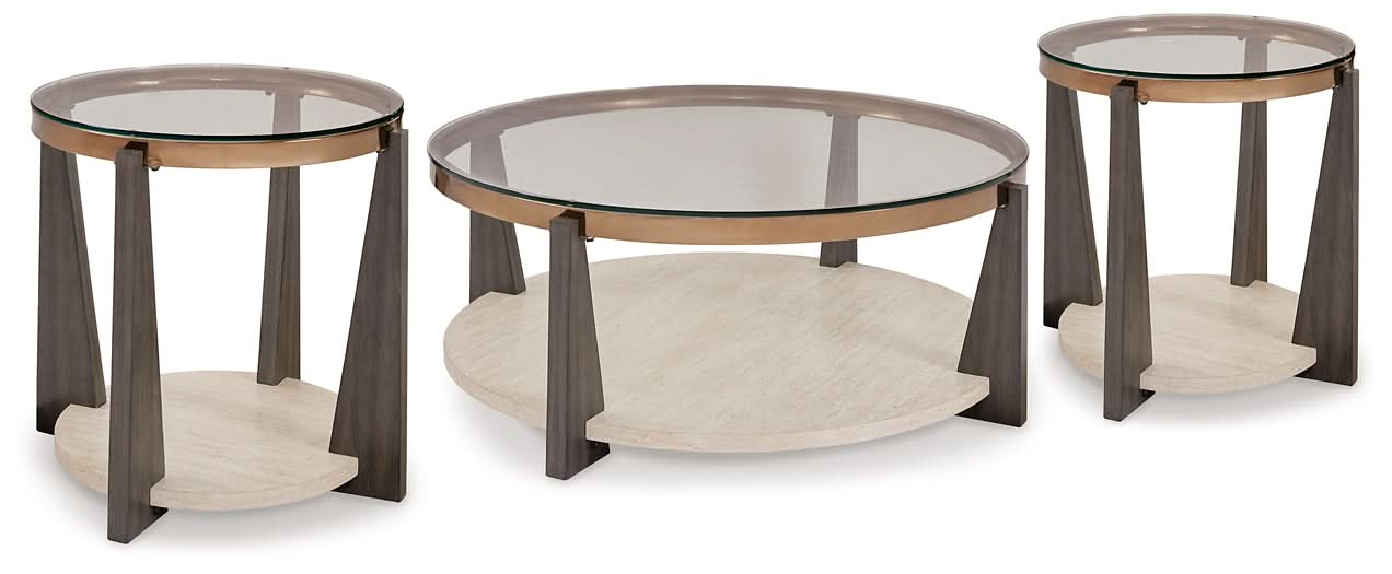 Ashley Express - Frazwa Coffee Table with 2 End Tables - Walo Furniture