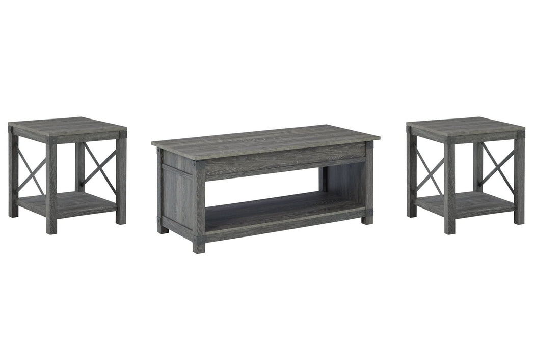 Ashley Express - Freedan Coffee Table with 2 End Tables - Walo Furniture