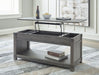 Ashley Express - Freedan Rect Lift Top Cocktail Table - Walo Furniture