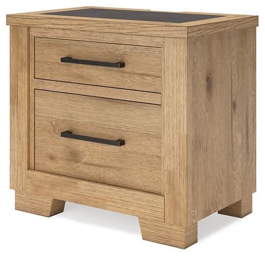 Ashley Express - Galliden Two Drawer Night Stand - Walo Furniture