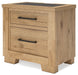 Ashley Express - Galliden Two Drawer Night Stand - Walo Furniture