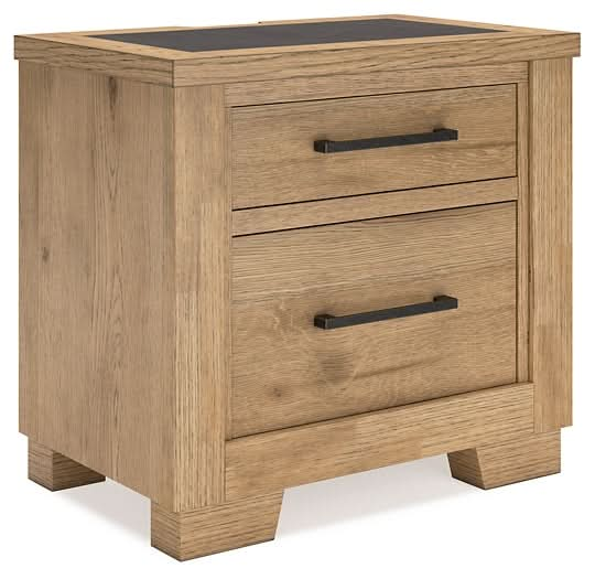 Ashley Express - Galliden Two Drawer Night Stand - Walo Furniture