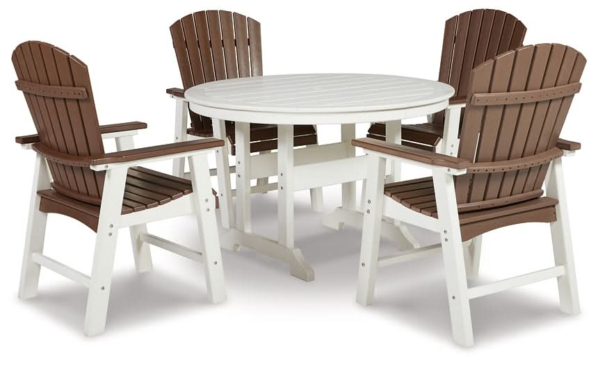 Ashley Express - Genesis Bay Outdoor Dining Table and 4 Chairs - Walo Furniture