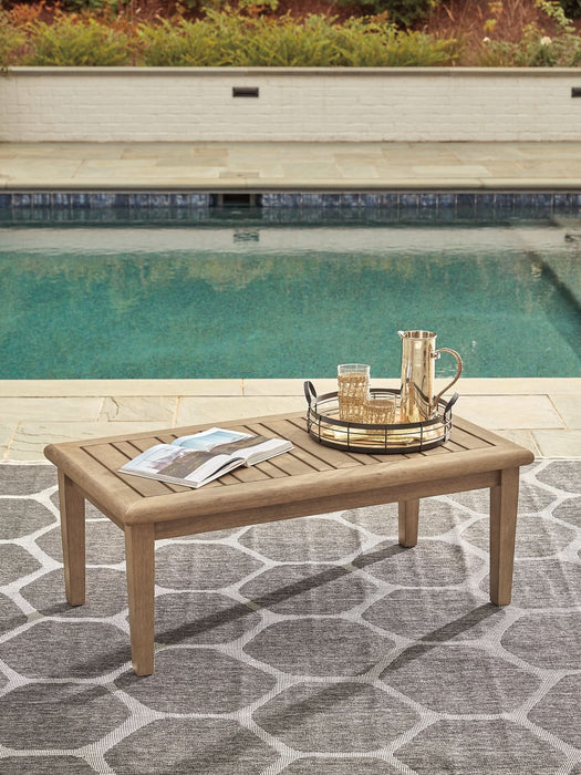 Ashley Express - Gerianne Outdoor Coffee Table with 2 End Tables - Walo Furniture