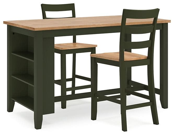 Ashley Express - Gesthaven Counter Height Dining Table and 2 Barstools - Walo Furniture