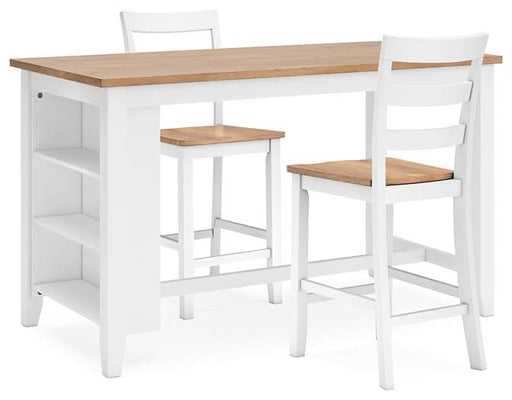 Ashley Express - Gesthaven Counter Height Dining Table and 2 Barstools - Walo Furniture