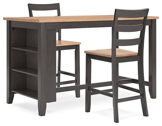 Ashley Express - Gesthaven Counter Height Dining Table and 2 Barstools - Walo Furniture