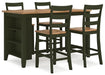 Ashley Express - Gesthaven Counter Height Dining Table and 4 Barstools - Walo Furniture