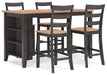 Ashley Express - Gesthaven Counter Height Dining Table and 4 Barstools - Walo Furniture