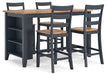 Ashley Express - Gesthaven Counter Height Dining Table and 4 Barstools - Walo Furniture