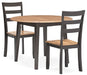 Ashley Express - Gesthaven Dining Table and 2 Chairs - Walo Furniture