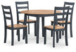 Ashley Express - Gesthaven Dining Table and 4 Chairs - Walo Furniture