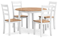 Ashley Express - Gesthaven Dining Table and 4 Chairs - Walo Furniture